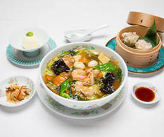 広東麺セット Cantonese style noodles - set meal